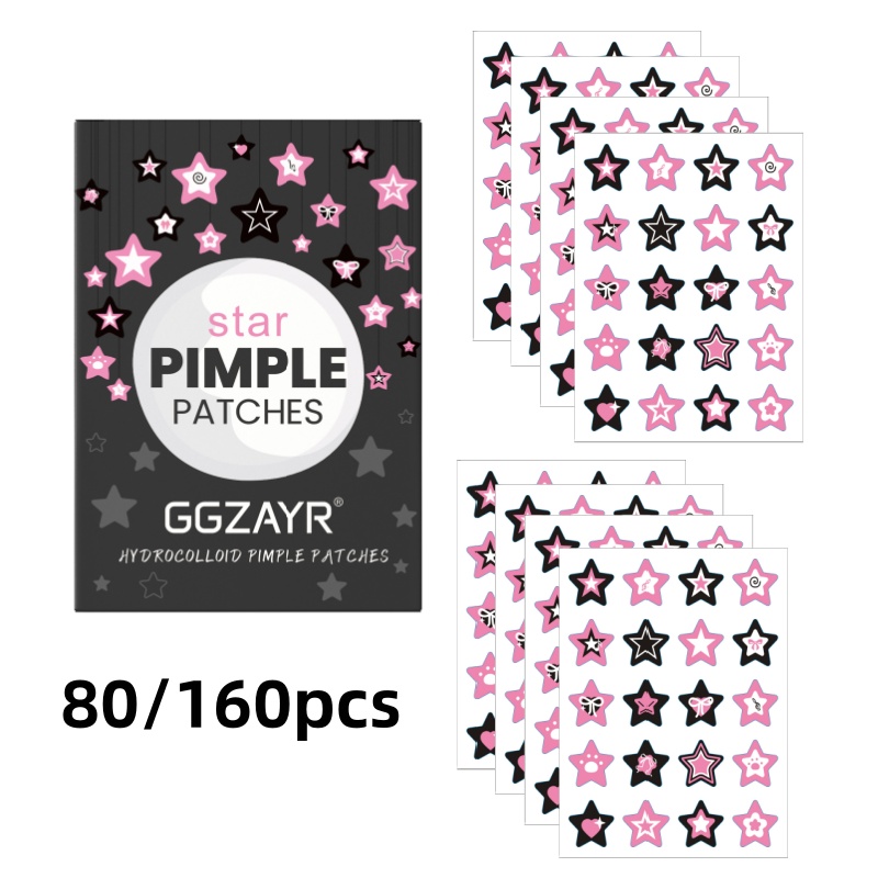 Face Moisturizer - 80/160pcs Star Acne Patch Set –