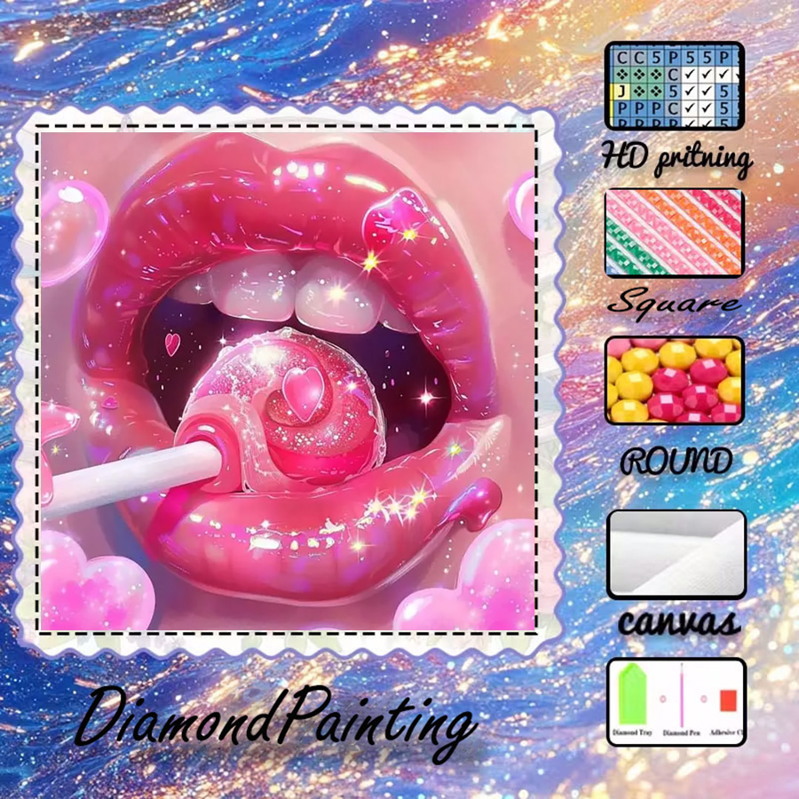 Lip Balm - 1 piece - 5D-DIY - Flocking