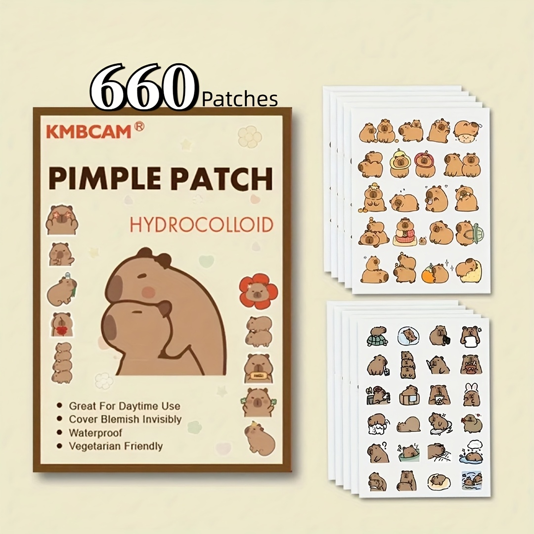 Face Oil - Capybara Shaped Pimple Patches, Facial Cover