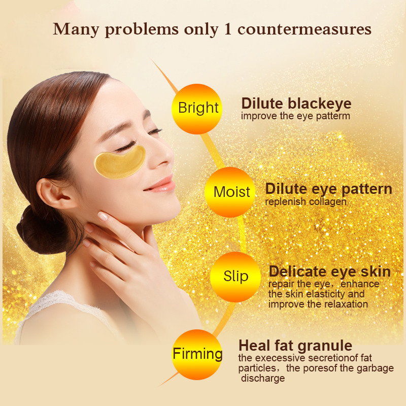 10/20pcs Golden Crystal Collag - огляд і ціна Face Mask Skincare