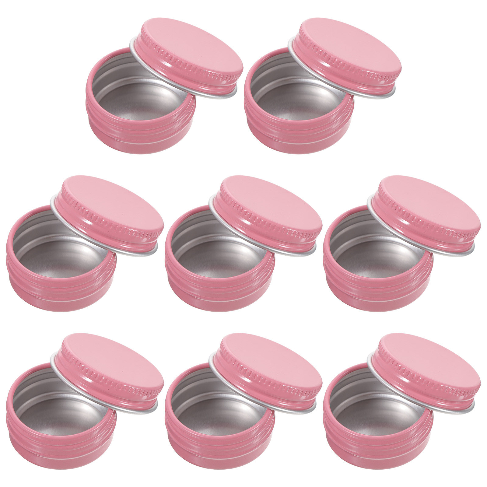 8Pcs Round Aluminum Tin Jars E - огляд і ціна Lip Balm