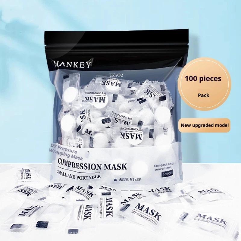 **100PCS Disposable Compressed - огляд і ціна Face Mask Skincare