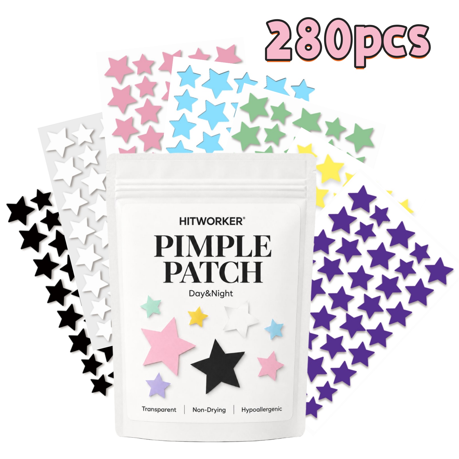 280Pcs Rainbow Colorful Star A - огляд і ціна Face Oil