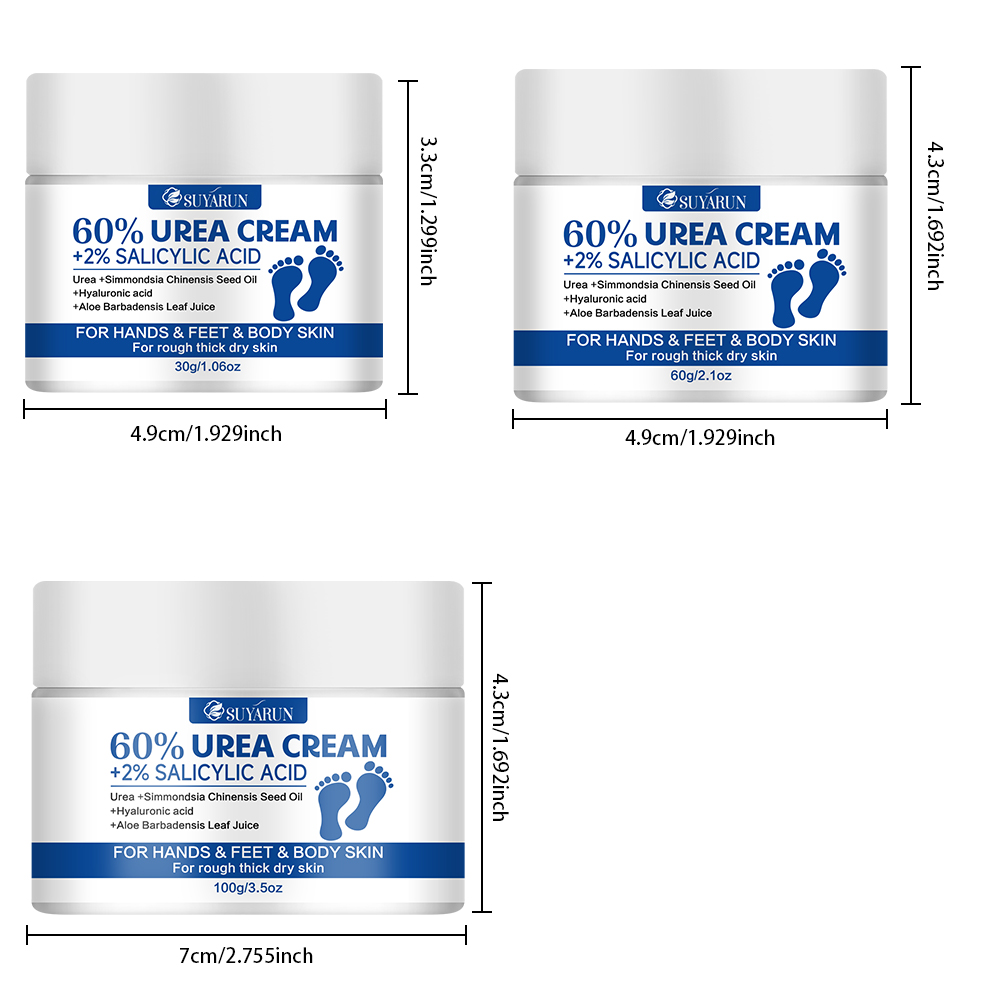 SUYARUN 60% Urea+2% SALICYLIC  - огляд і ціна Urea Foot Cream