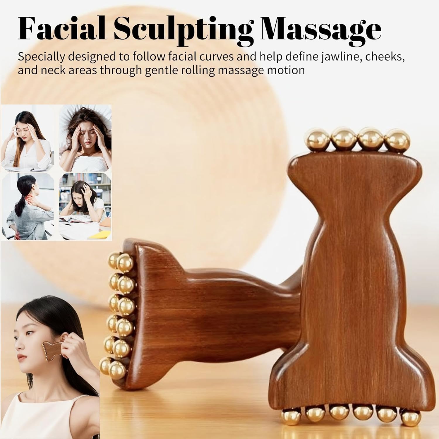 Brass Facial Contour Roller So - огляд і ціна Skincare Glowing