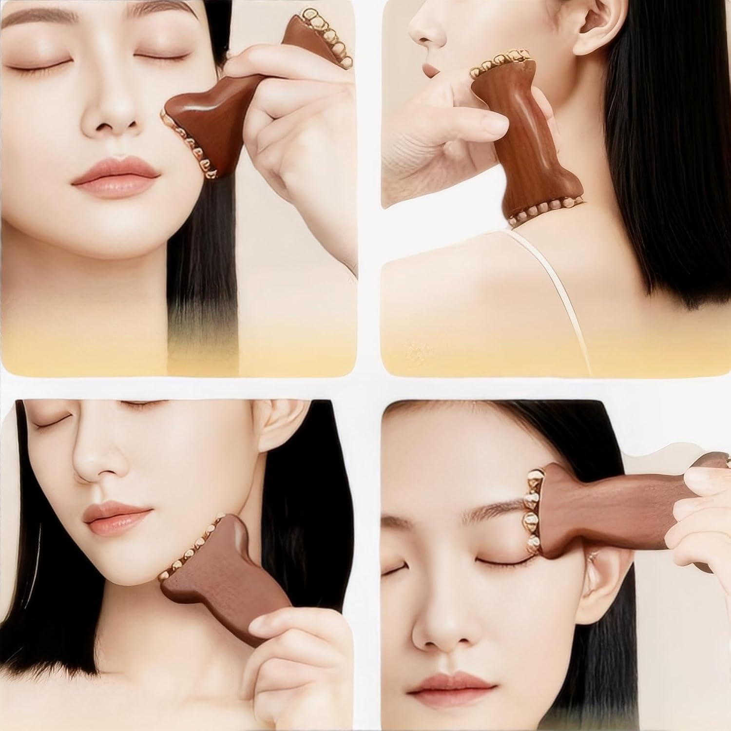 Brass Facial Contour Roller So - огляд і ціна Skincare Glowing
