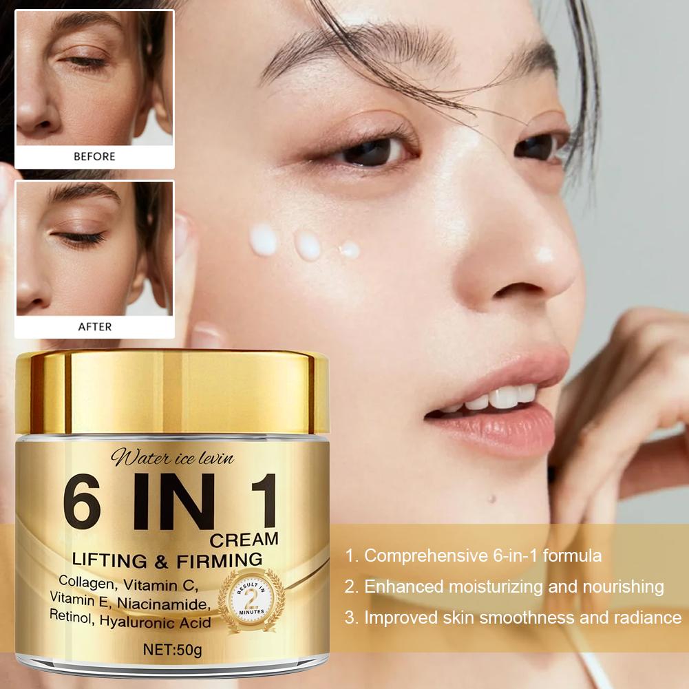 6 IN 1 Collagen Face Cream Lif - огляд і ціна Vitamin C Serum