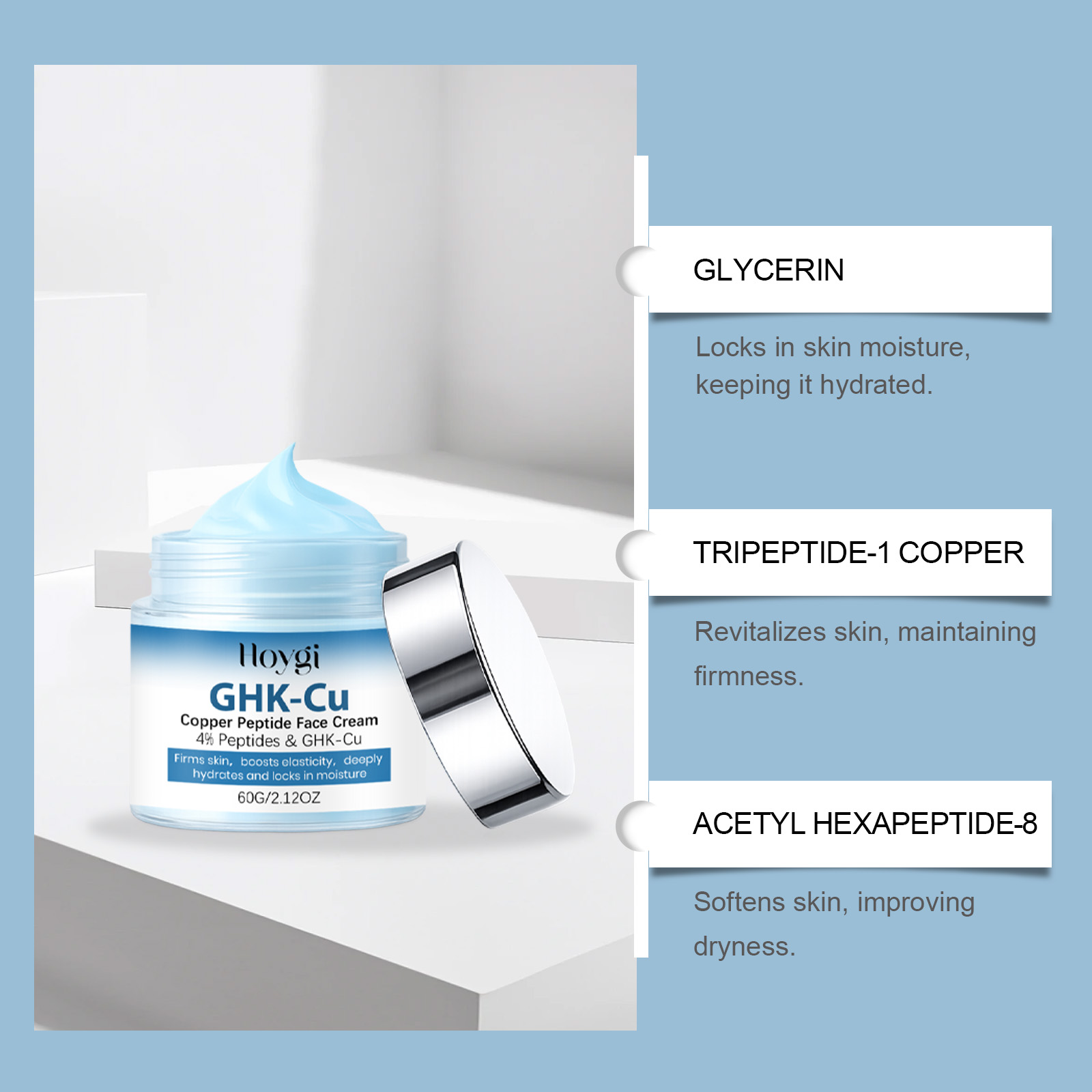 GHK-Cu Copper Peptide Skincare - огляд і ціна Skincare Glowing