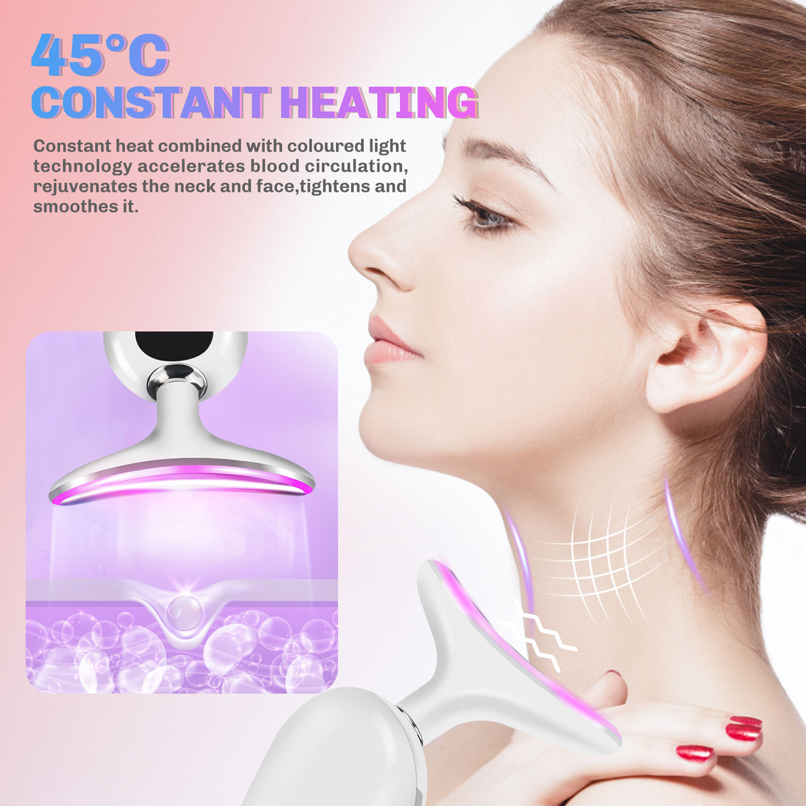 Microcurrent Neck Face Massage - огляд і ціна Skincare Glowing