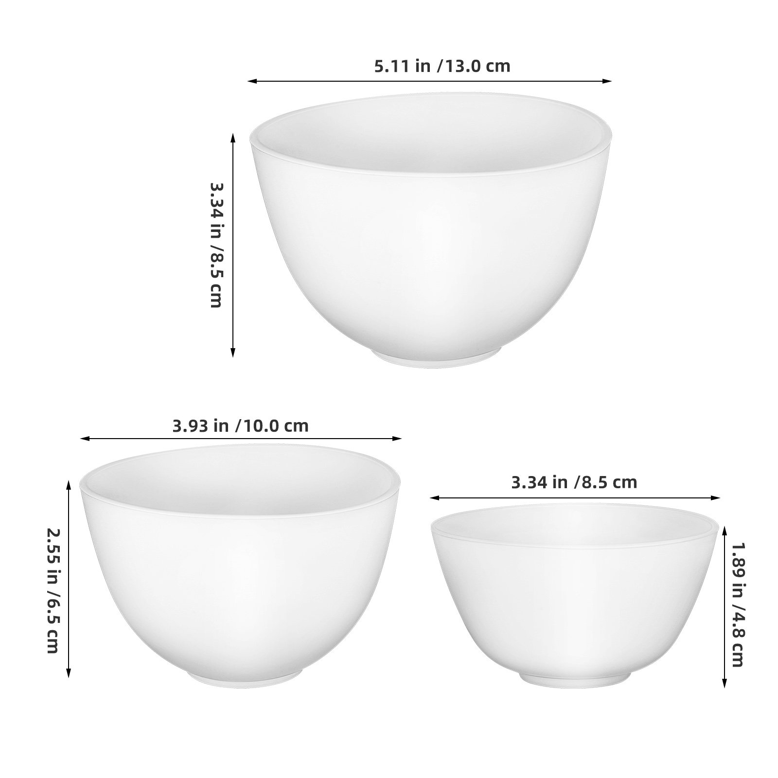 3Pcs Silicone Mask Bowls Small - огляд і ціна Body Lotion